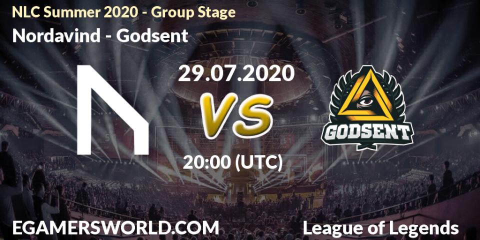 Nordavind vs Godsent: Betting TIp, Match Prediction. 29.07.20. LoL, NLC Summer 2020 - Group Stage