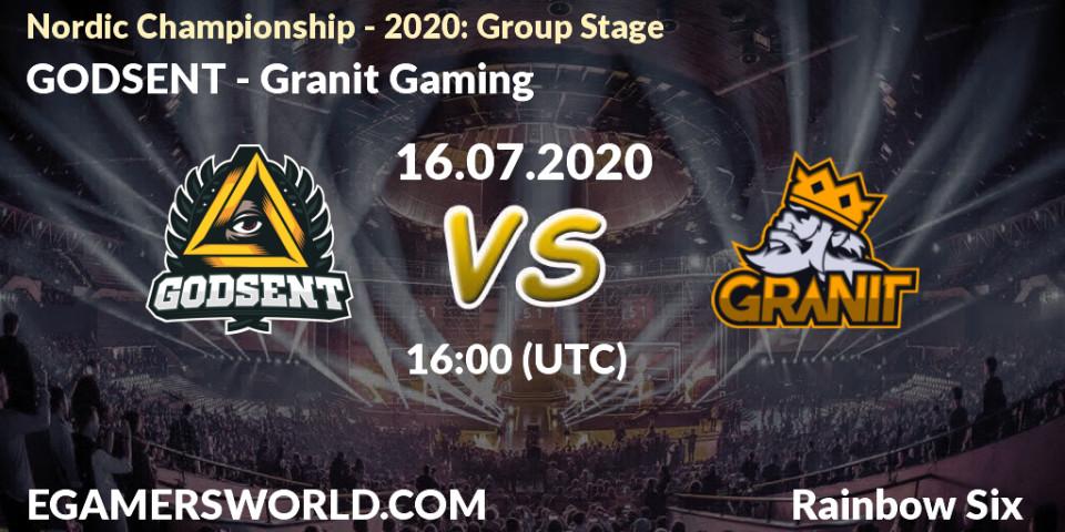 GODSENT vs Granit Gaming: Betting TIp, Match Prediction. 16.07.2020 at 16:00. Rainbow Six, Nordic Championship - 2020: Group Stage