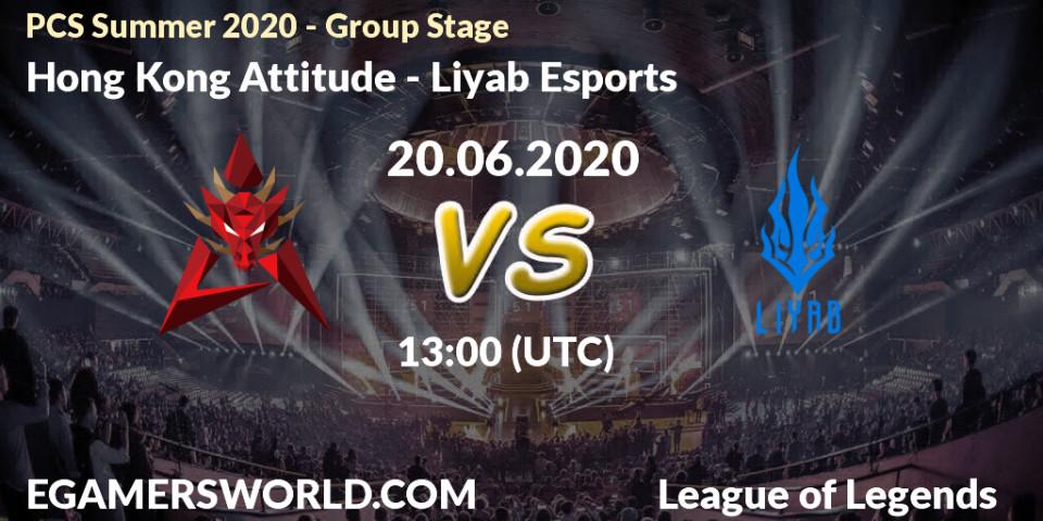 Hong Kong Attitude vs Liyab Esports: Betting TIp, Match Prediction. 20.06.2020 at 13:55. LoL, PCS Summer 2020 - Group Stage