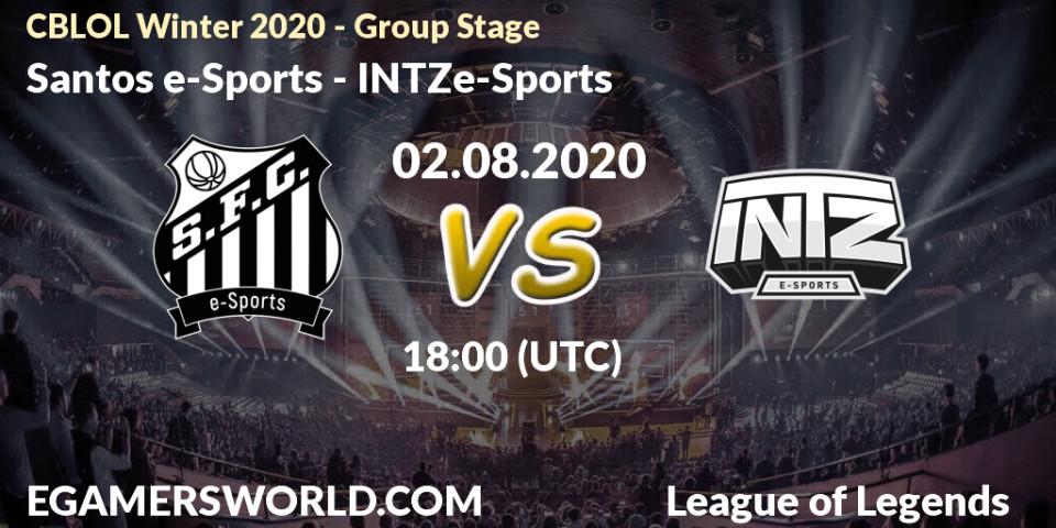 Santos e-Sports vs INTZ e-Sports: Betting TIp, Match Prediction. 02.08.20. LoL, CBLOL Winter 2020 - Group Stage