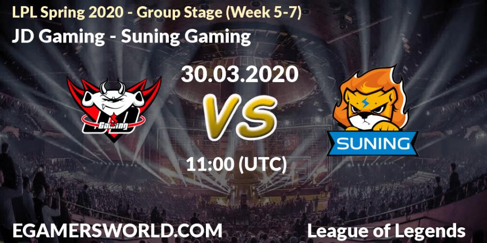 JD Gaming vs Suning Gaming: Betting TIp, Match Prediction. 30.03.20. LoL, LPL Spring 2020 - Group Stage (Week 5-7)