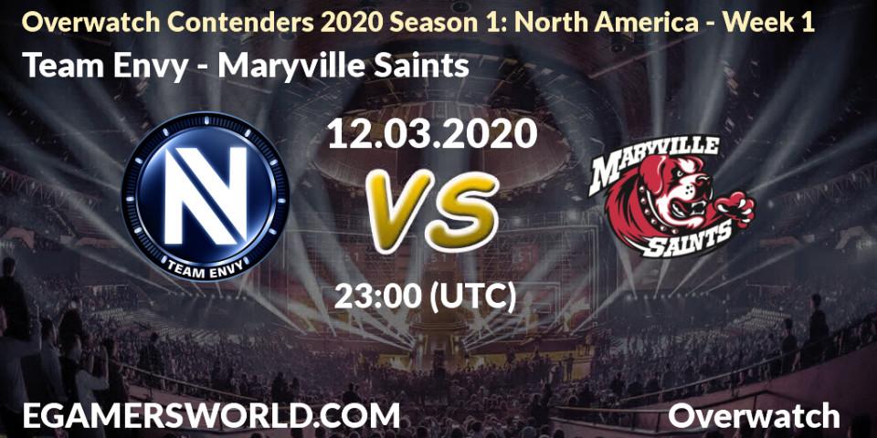 Team Envy vs Maryville Saints: Betting TIp, Match Prediction. 12.03.20. Overwatch, Overwatch Contenders 2020 Season 1: North America - Week 1
