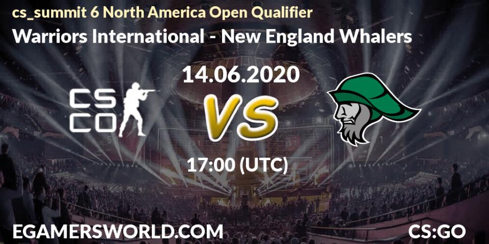 Warriors International vs New England Whalers: Betting TIp, Match Prediction. 14.06.20. CS2 (CS:GO), cs_summit 6 North America Open Qualifier