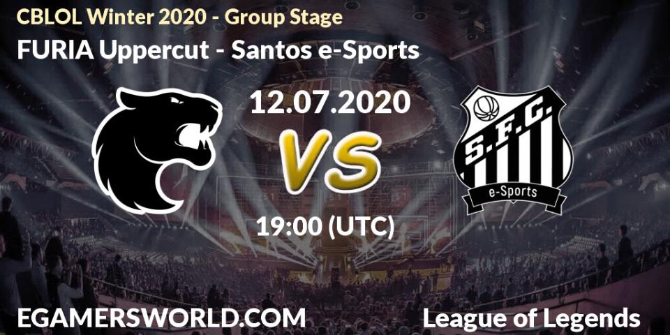 FURIA Uppercut vs Santos e-Sports: Betting TIp, Match Prediction. 12.07.20. LoL, CBLOL Winter 2020 - Group Stage