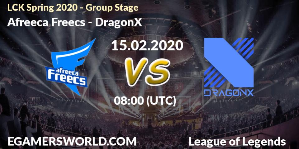 Afreeca Freecs vs DragonX: Betting TIp, Match Prediction. 15.02.20. LoL, LCK Spring 2020 - Group Stage