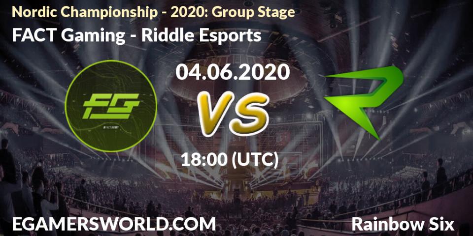 Ambush vs Riddle Esports: Betting TIp, Match Prediction. 04.06.2020 at 18:00. Rainbow Six, Nordic Championship - 2020: Group Stage