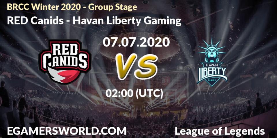 RED Canids vs Havan Liberty Gaming: Betting TIp, Match Prediction. 07.07.20. LoL, BRCC Winter 2020 - Group Stage