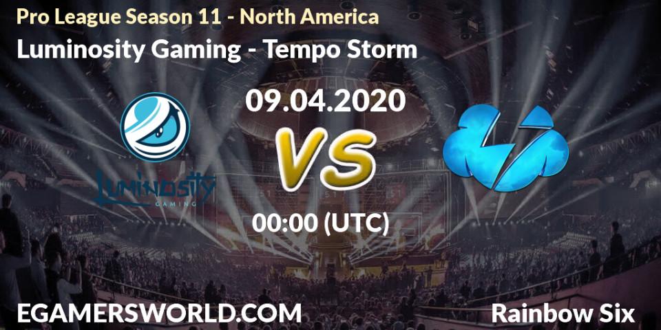 Luminosity Gaming vs Tempo Storm: Betting TIp, Match Prediction. 09.04.20. Rainbow Six, Pro League Season 11 - North America