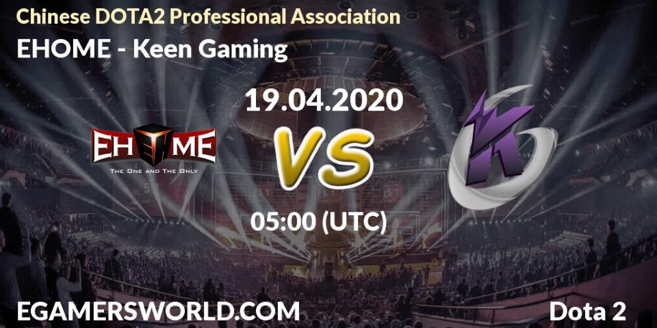 EHOME vs Keen Gaming: Betting TIp, Match Prediction. 19.04.20. Dota 2, CDA League Season 1