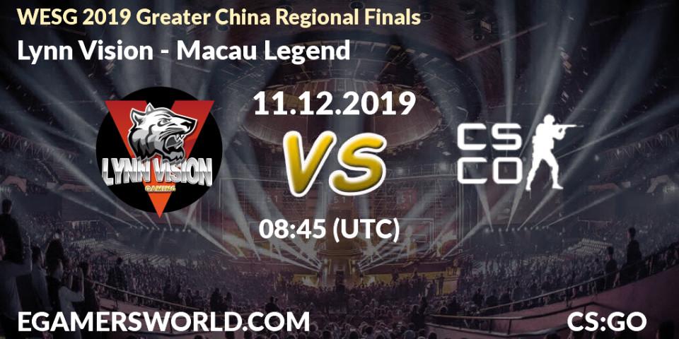 Lynn Vision vs Macau Legend: Betting TIp, Match Prediction. 11.12.19. CS2 (CS:GO), WESG 2019 Greater China Regional Finals