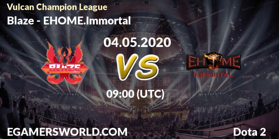 Blaze vs EHOME.Immortal: Betting TIp, Match Prediction. 04.05.2020 at 12:57. Dota 2, Vulcan Champion League