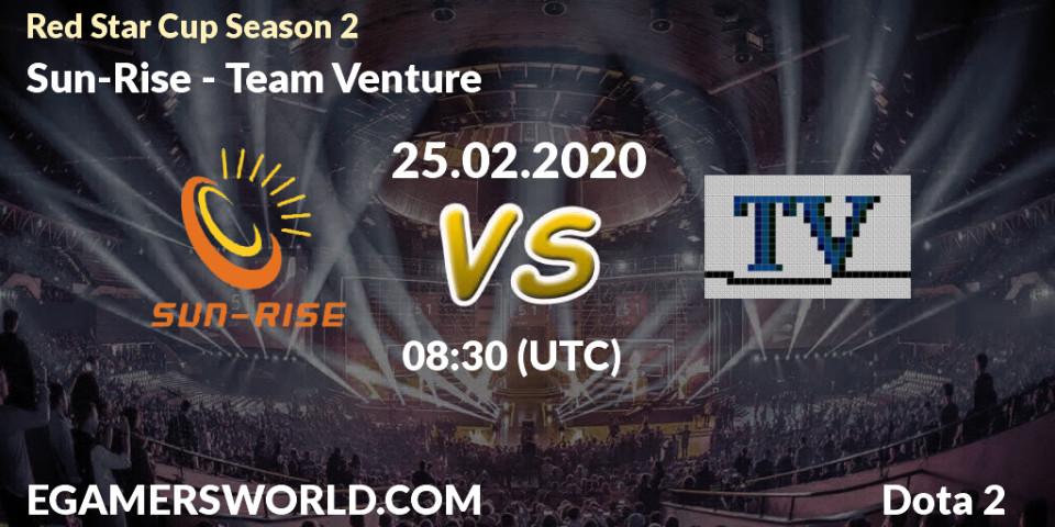 Sun-Rise vs Team Venture: Betting TIp, Match Prediction. 25.02.20. Dota 2, Red Star Cup Season 3
