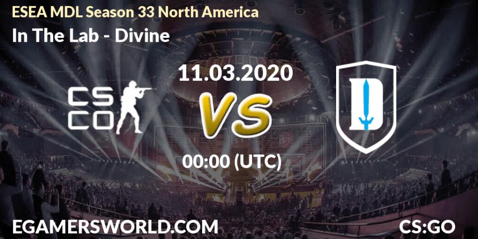 In The Lab vs Divine: Betting TIp, Match Prediction. 11.03.20. CS2 (CS:GO), ESEA MDL Season 33 North America