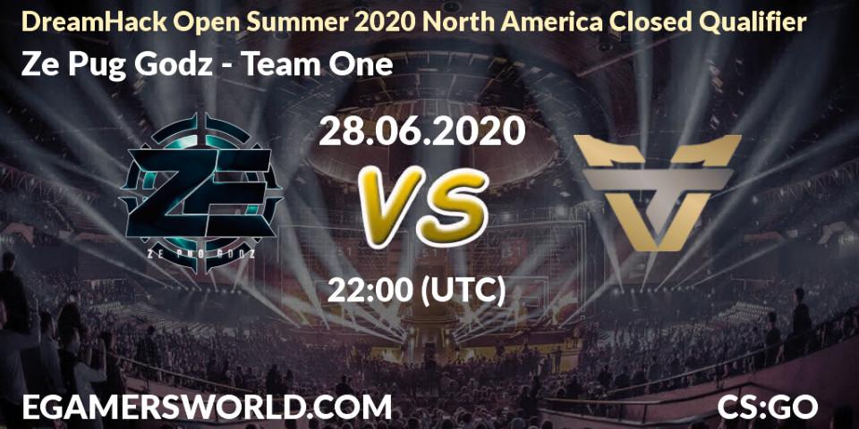 Ze Pug Godz vs Team One: Betting TIp, Match Prediction. 28.06.2020 at 22:00. Counter-Strike (CS2), DreamHack Open Summer 2020 North America Closed Qualifier