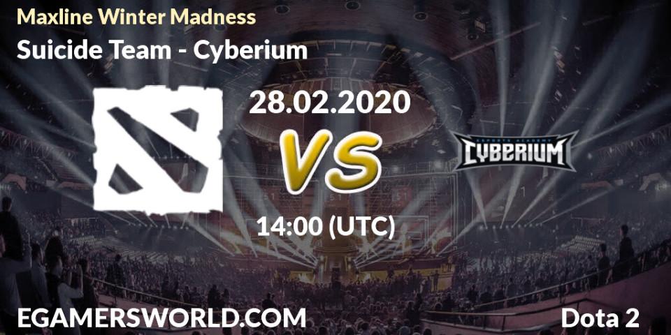 Suicide Team vs Cyberium: Betting TIp, Match Prediction. 28.02.20. Dota 2, Maxline Winter Madness