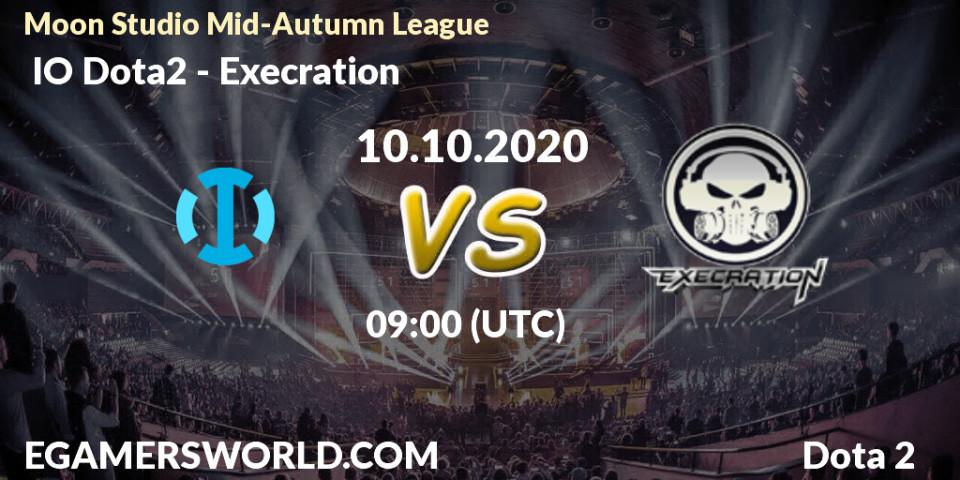  IO Dota2 vs Execration: Betting TIp, Match Prediction. 10.10.2020 at 09:14. Dota 2, Moon Studio Mid-Autumn League