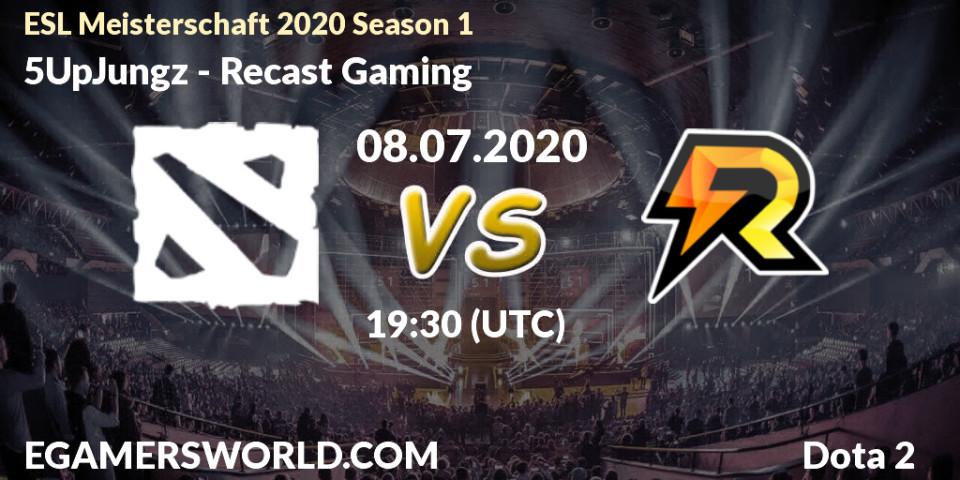 5UpJungz vs Recast Gaming: Betting TIp, Match Prediction. 08.07.2020 at 19:48. Dota 2, ESL Meisterschaft 2020 Season 1