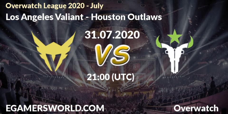 Los Angeles Valiant vs Houston Outlaws: Betting TIp, Match Prediction. 31.07.20. Overwatch, Overwatch League 2020 - July