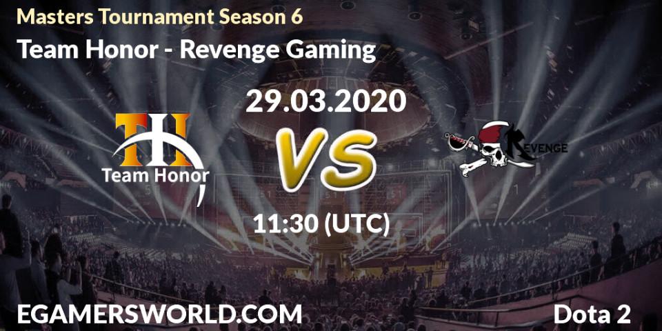 Team Honor vs Revenge Gaming: Betting TIp, Match Prediction. 29.03.20. Dota 2, Masters Tournament Season 6