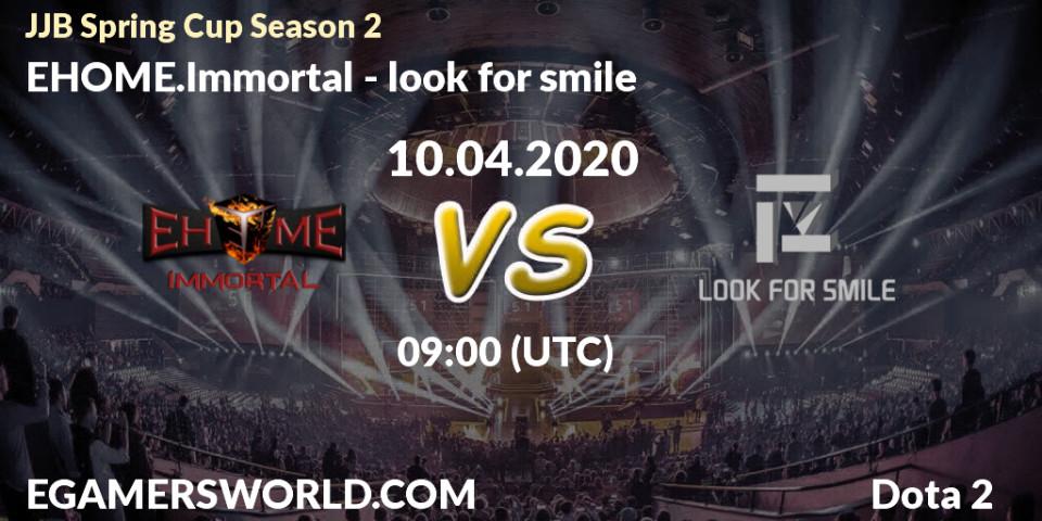 EHOME.Immortal vs look for smile: Betting TIp, Match Prediction. 10.04.20. Dota 2, JJB Spring Cup Season 2