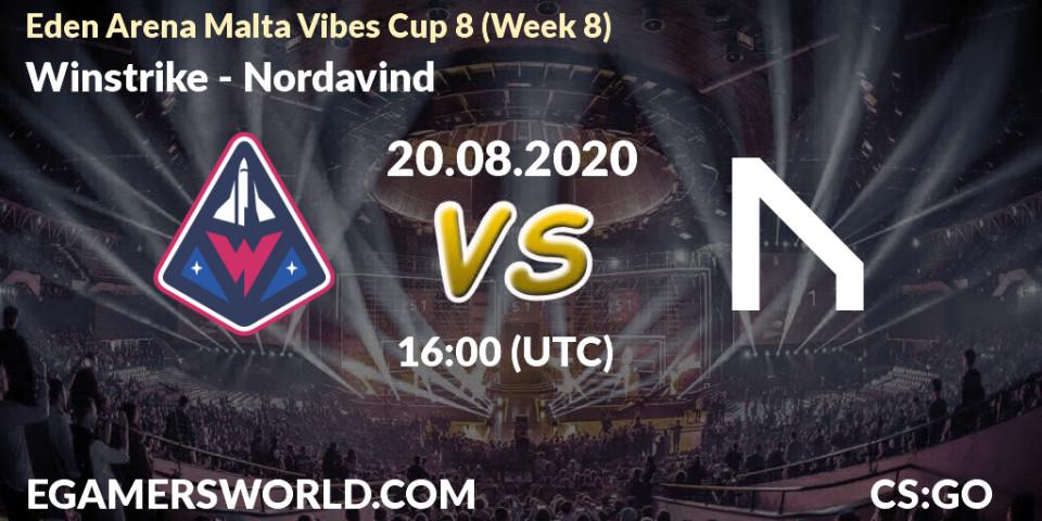 Winstrike vs Nordavind: Betting TIp, Match Prediction. 20.08.20. CS2 (CS:GO), Eden Arena Malta Vibes Cup 8 (Week 8)