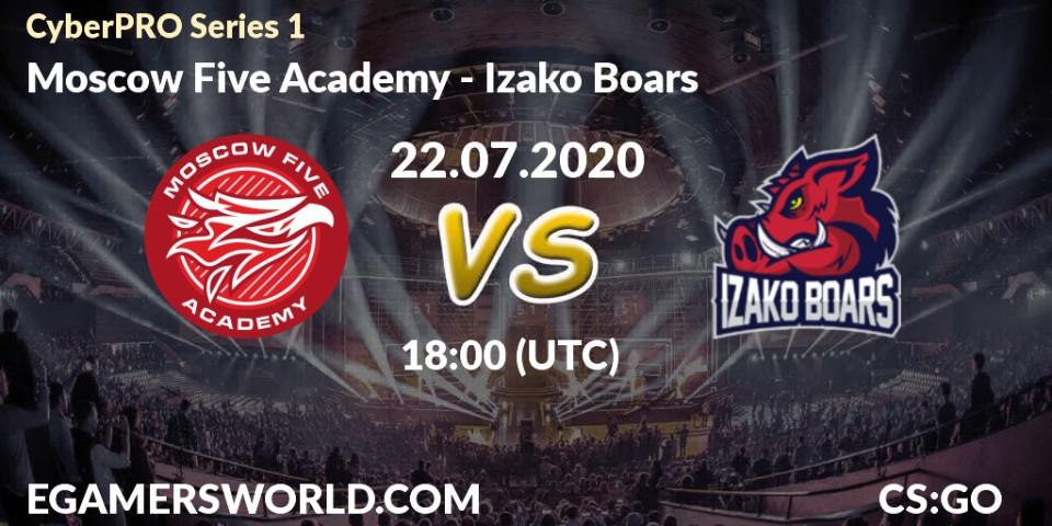 Moscow Five Academy vs Izako Boars: Betting TIp, Match Prediction. 22.07.2020 at 18:15. Counter-Strike (CS2), CyberPRO Series 1