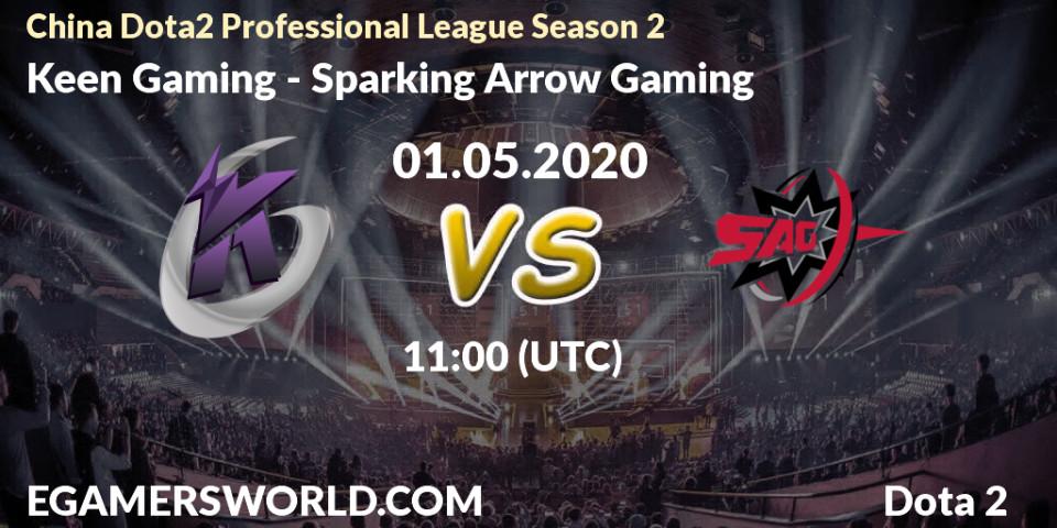 Keen Gaming vs Sparking Arrow Gaming: Betting TIp, Match Prediction. 02.05.2020 at 08:04. Dota 2, China Dota2 Professional League Season 2