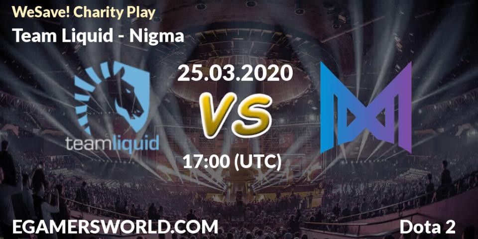 Team Liquid vs Nigma: Betting TIp, Match Prediction. 25.03.20. Dota 2, WeSave! Charity Play