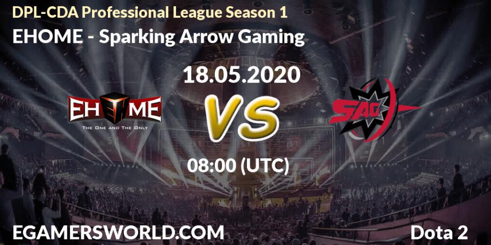 EHOME vs Sparking Arrow Gaming: Betting TIp, Match Prediction. 18.05.2020 at 08:12. Dota 2, DPL-CDA Professional League Season 1 2020