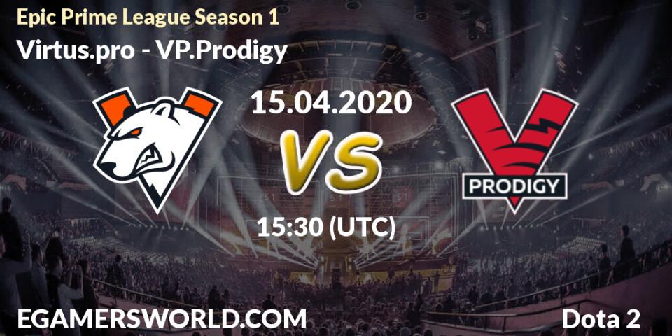 Virtus.pro vs VP.Prodigy: Betting TIp, Match Prediction. 15.04.2020 at 16:28. Dota 2, Epic Prime League Season 1