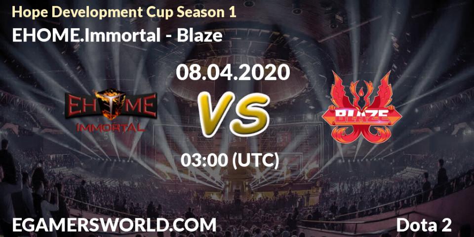 EHOME.Immortal vs Blaze: Betting TIp, Match Prediction. 08.04.20. Dota 2, Hope Development Cup Season 1