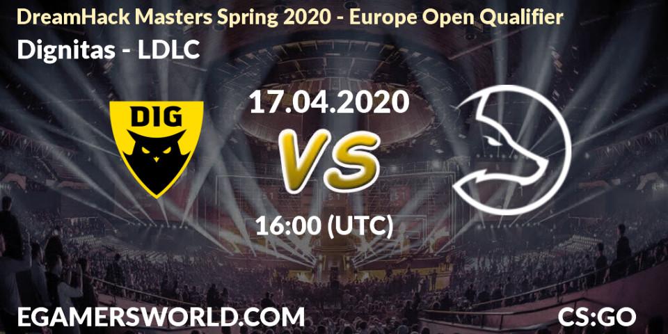 Dignitas vs LDLC: Betting TIp, Match Prediction. 17.04.20. CS2 (CS:GO), DreamHack Masters Spring 2020 - Europe Open Qualifier
