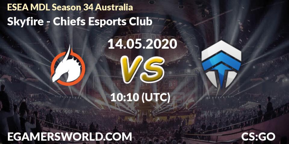 Skyfire vs Chiefs Esports Club: Betting TIp, Match Prediction. 21.05.20. CS2 (CS:GO), ESEA MDL Season 34 Australia