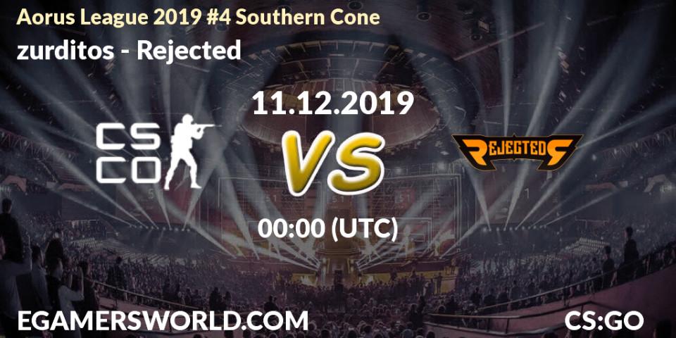 zurditos vs Rejected: Betting TIp, Match Prediction. 11.12.19. CS2 (CS:GO), Aorus League 2019 #4 Southern Cone