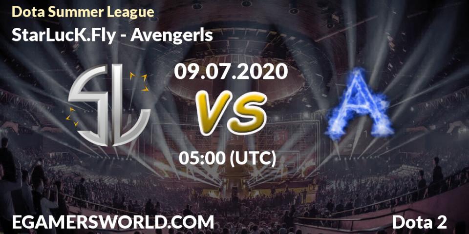 StarLucK.Fly vs Avengerls: Betting TIp, Match Prediction. 09.07.20. Dota 2, Dota Summer League