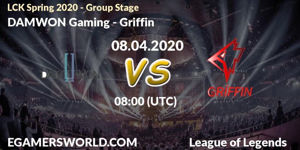 DAMWON Gaming vs Griffin: Betting TIp, Match Prediction. 08.04.20. LoL, LCK Spring 2020 - Group Stage