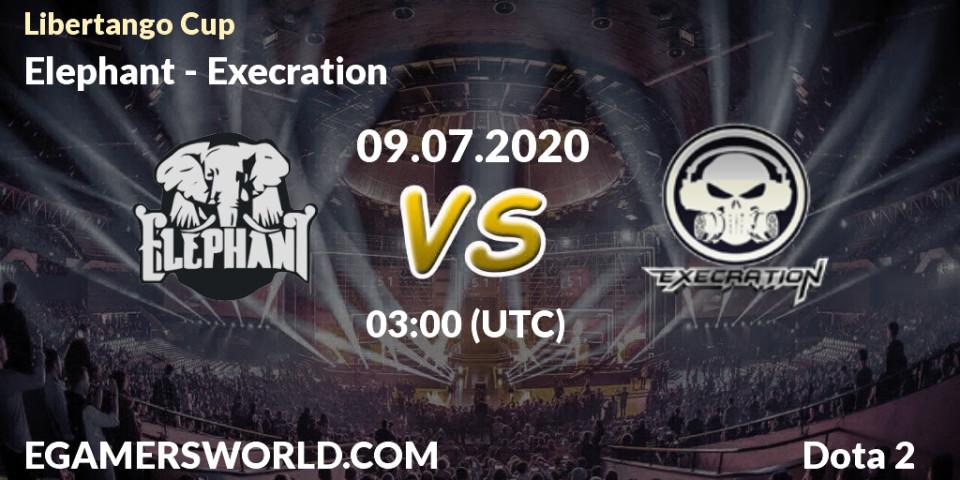 Elephant vs Execration: Betting TIp, Match Prediction. 09.07.20. Dota 2, Libertango Cup