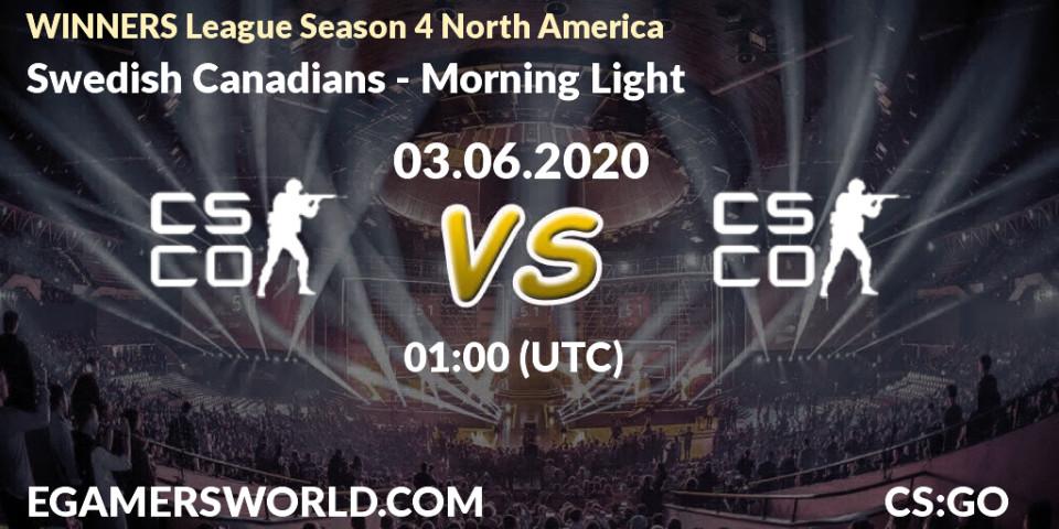Swedish Canadians vs Morning Light: Betting TIp, Match Prediction. 03.06.20. CS2 (CS:GO), WINNERS League Season 4 North America