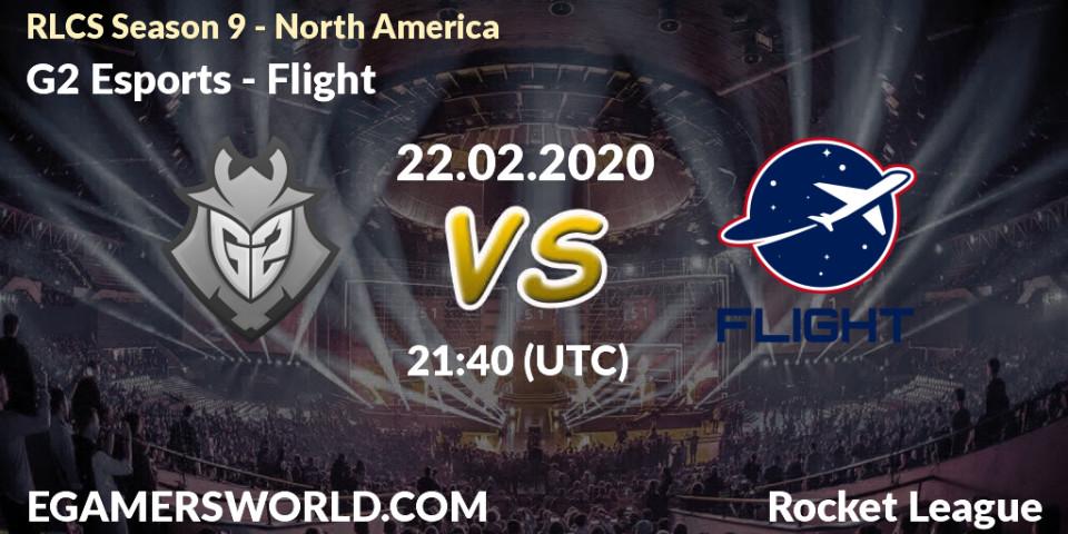 G2 Esports vs Flight: Betting TIp, Match Prediction. 22.02.20. Rocket League, RLCS Season 9 - North America
