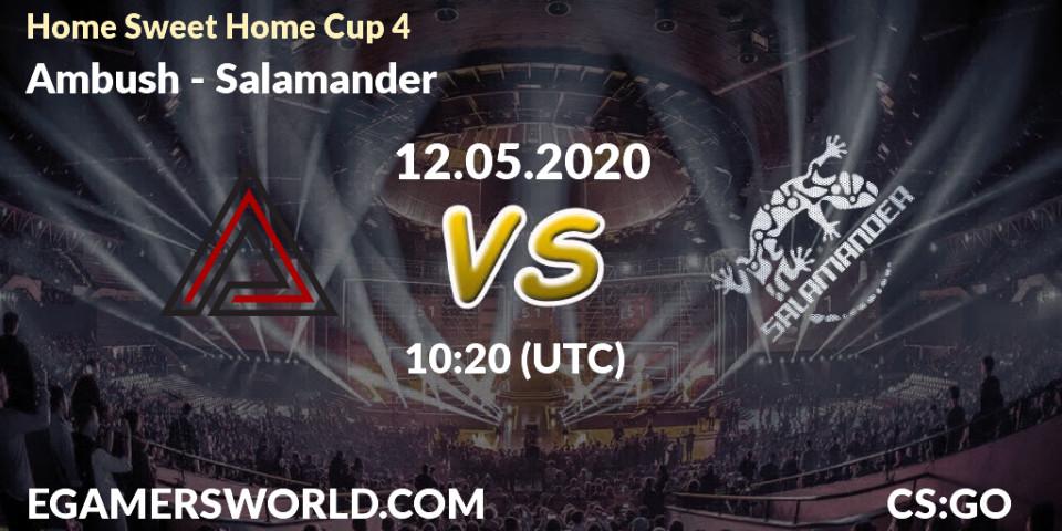 Ambush vs Salamander: Betting TIp, Match Prediction. 12.05.20. CS2 (CS:GO), #Home Sweet Home Cup 4