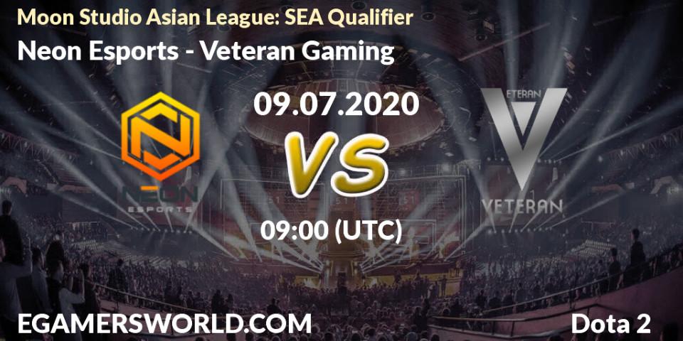 Neon Esports vs Veteran Gaming: Betting TIp, Match Prediction. 09.07.20. Dota 2, Moon Studio Asian League: SEA Qualifier