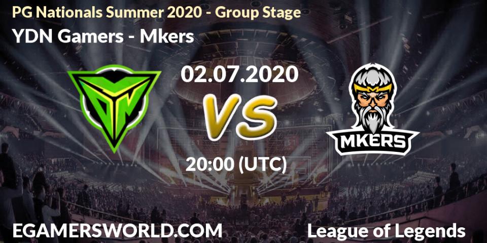 YDN Gamers vs Mkers: Betting TIp, Match Prediction. 02.07.20. LoL, PG Nationals Summer 2020 - Group Stage