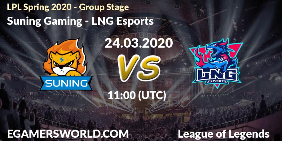 Suning Gaming vs LNG Esports: Betting TIp, Match Prediction. 24.03.20. LoL, LPL Spring 2020 - Group Stage (Week 1-4)