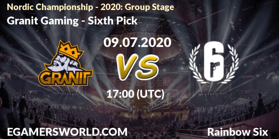 Granit Gaming vs Sixth Pick: Betting TIp, Match Prediction. 09.07.2020 at 17:00. Rainbow Six, Nordic Championship - 2020: Group Stage