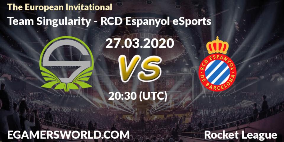 Team Singularity vs RCD Espanyol eSports: Betting TIp, Match Prediction. 27.03.20. Rocket League, The European Invitational