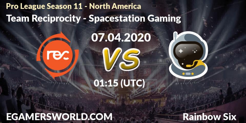 Team Reciprocity vs Spacestation Gaming: Betting TIp, Match Prediction. 07.04.20. Rainbow Six, Pro League Season 11 - North America