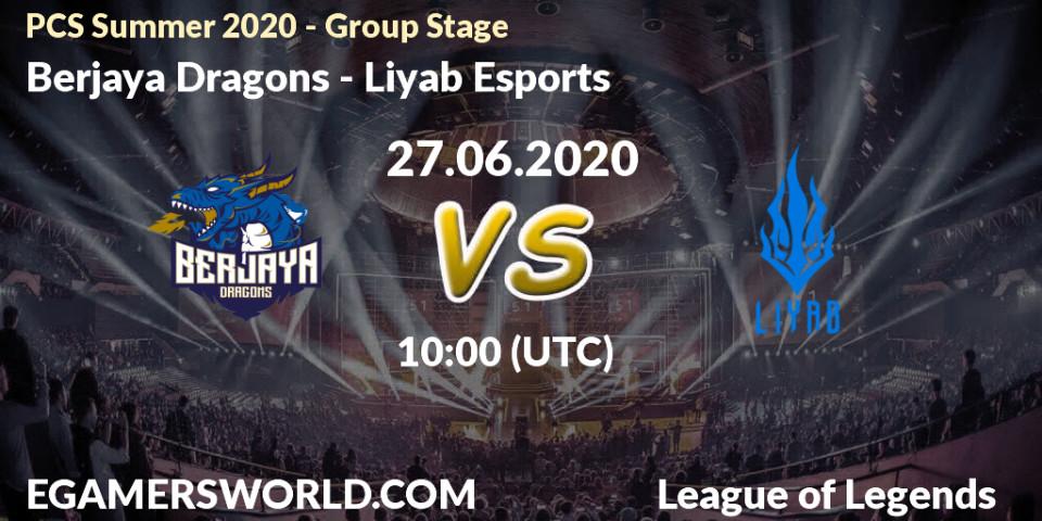 Berjaya Dragons vs Liyab Esports: Betting TIp, Match Prediction. 27.06.2020 at 10:00. LoL, PCS Summer 2020 - Group Stage