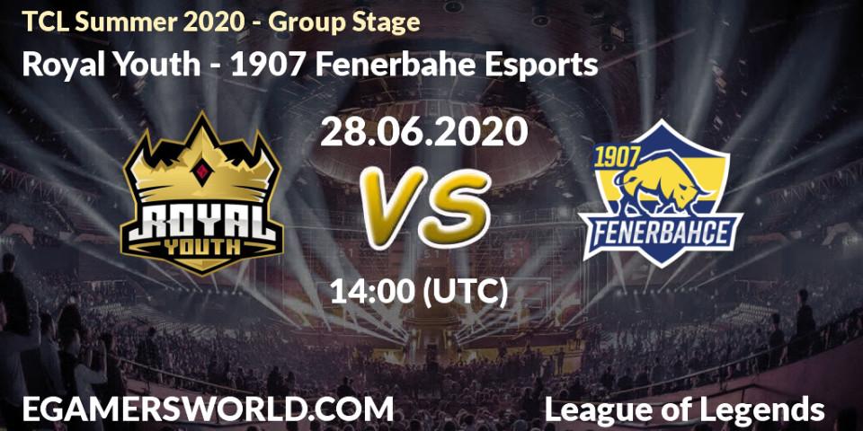 Royal Youth vs 1907 Fenerbahçe Esports: Betting TIp, Match Prediction. 28.06.20. LoL, TCL Summer 2020 - Group Stage