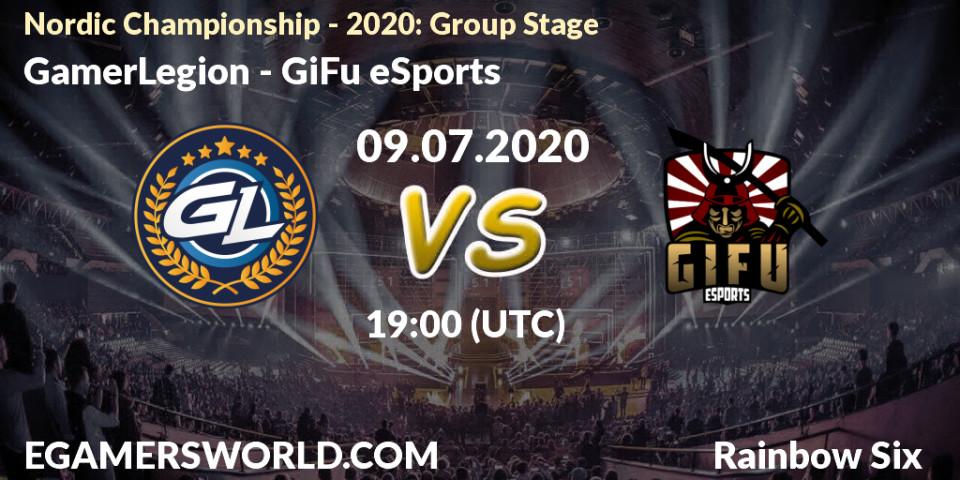GamerLegion vs GiFu eSports: Betting TIp, Match Prediction. 09.07.20. Rainbow Six, Nordic Championship - 2020: Group Stage