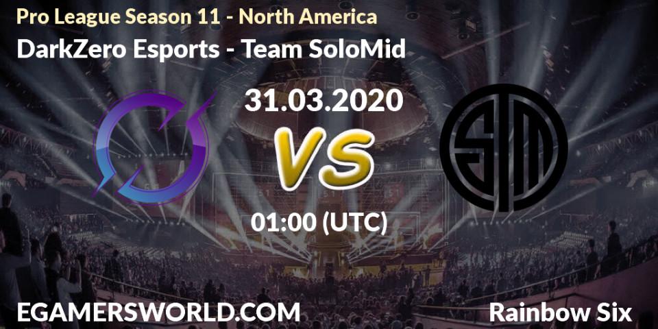 DarkZero Esports vs Team SoloMid: Betting TIp, Match Prediction. 24.03.20. Rainbow Six, Pro League Season 11 - North America